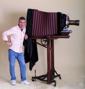 giant wet plate collodion camera